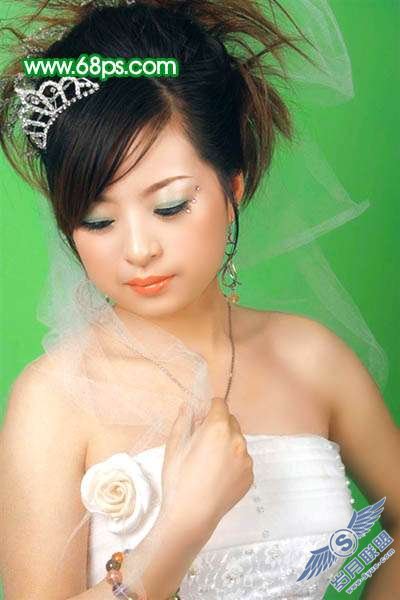 Photoshop照片处理:让偏灰的婚片再现光彩【图】_新客网
