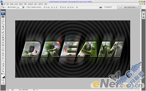 Photoshop文字特效:制作漂亮的图案浮雕字【图】_新客网