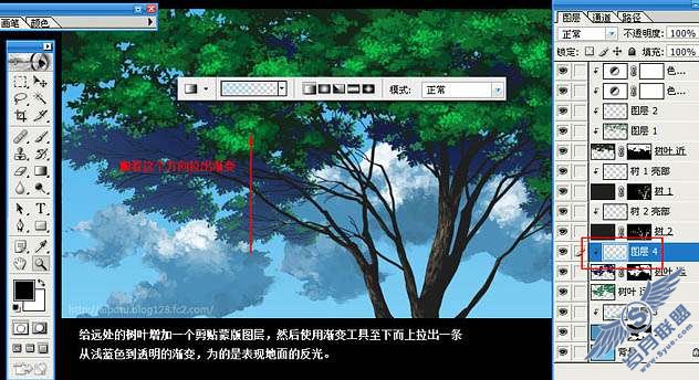 Photoshop鼠绘逼真的古树插画【图】_新客网