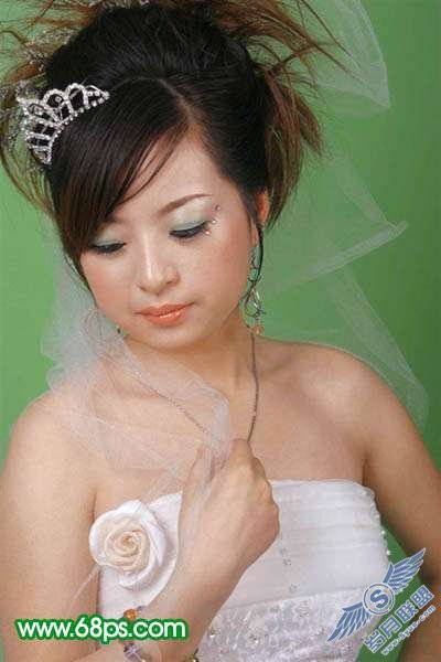 Photoshop照片处理:让偏灰的婚片再现光彩【图】_新客网