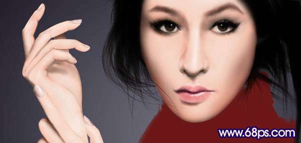 Photoshop鼠绘制作新潮美女【图】_新客网