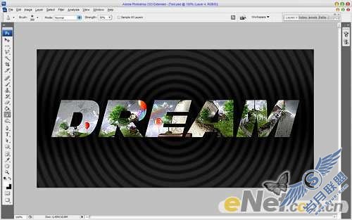 Photoshop文字特效:制作漂亮的图案浮雕字【图】_新客网