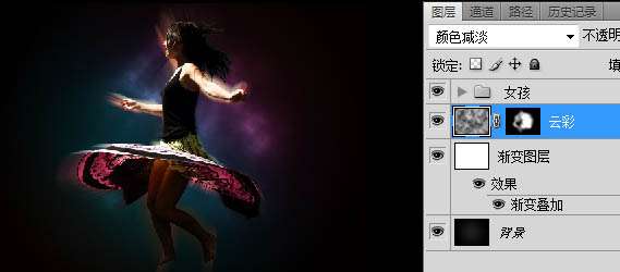 Photoshop照片处理:为人物照片添加色彩绚丽的光束【图】_新客网