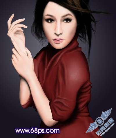 Photoshop鼠绘制作新潮美女【图】_新客网