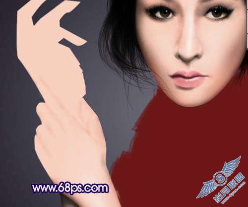 Photoshop鼠绘制作新潮美女【图】_新客网