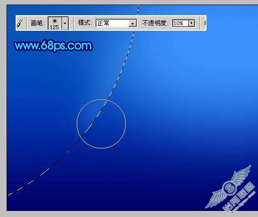 Photoshop制作蓝色梦幻光束壁纸教程【图】_新客网