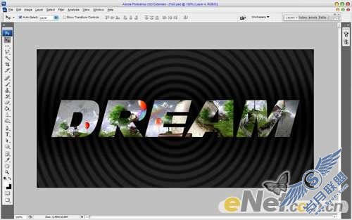 Photoshop文字特效:制作漂亮的图案浮雕字【图】_新客网