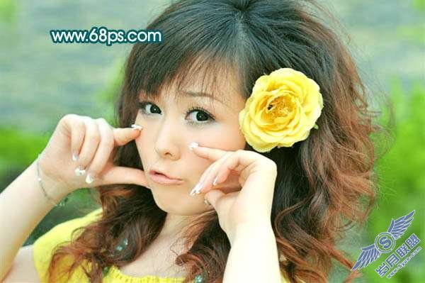 Photoshop照片处理:制作甜美的外景人物照片【图】_新客网