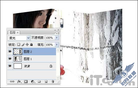 Photoshop用自由变换制作图片折叠效果【图】_新客网