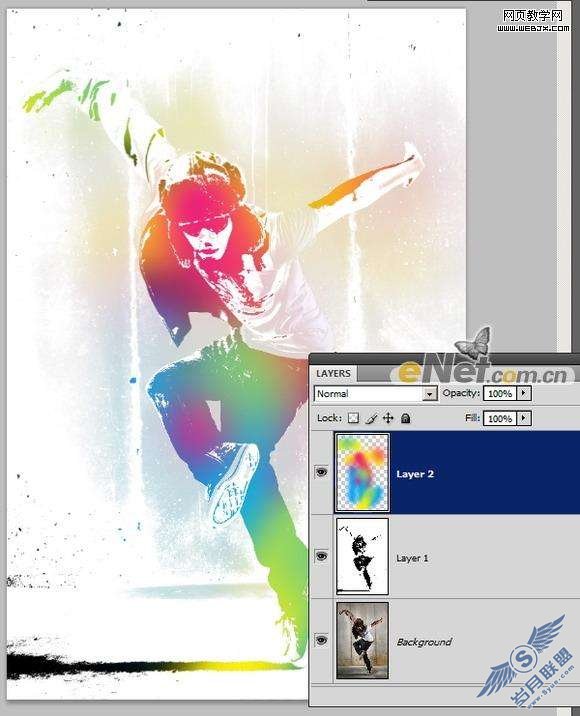 Photoshop制作颓废的潮流剪影图【图】_新客网