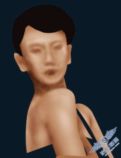 Photoshop鼠绘身着飘逸绿裙的美女【图】_新客网