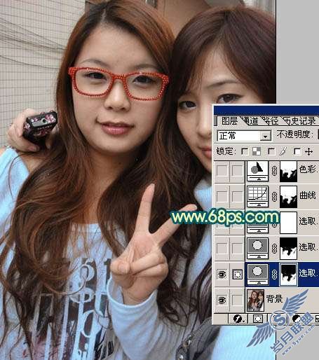Photoshop照片处理:调色制作甜美的青红色外景照片【图】_新客网