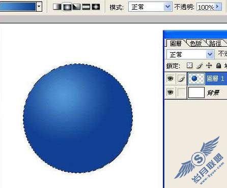 Photoshop制作蓝色圆形水晶按钮【图】_新客网