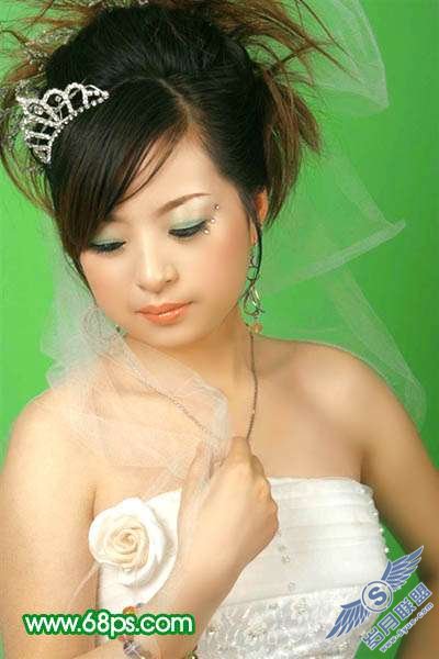 Photoshop照片处理:让偏灰的婚片再现光彩【图】_新客网