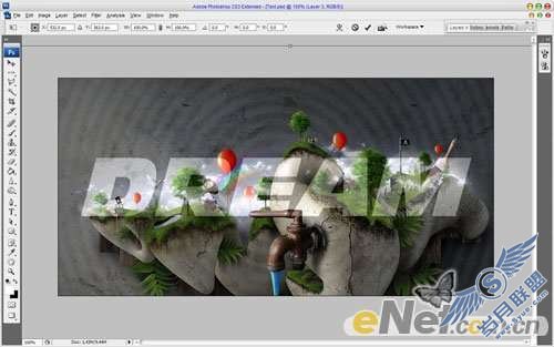 Photoshop文字特效:制作漂亮的图案浮雕字【图】_新客网
