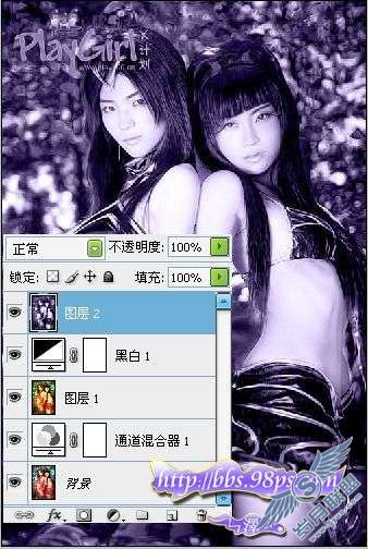 Photoshop照片处理:用黑白工具调色出柔美的单色效果【图】_新客网