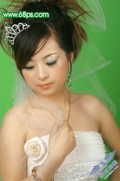 Photoshop照片处理:让偏灰的婚片再现光彩【图】_新客网
