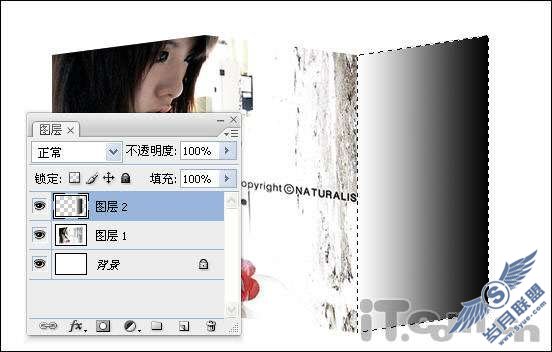 Photoshop用自由变换制作图片折叠效果【图】_新客网