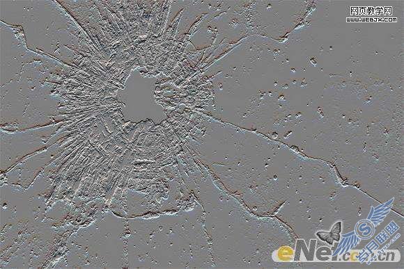 Photoshop合成制作子弹击穿玻璃效果【图】_新客网