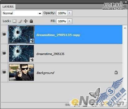 Photoshop合成制作子弹击穿玻璃效果【图】_新客网