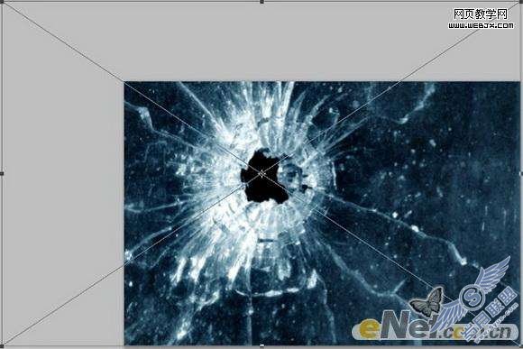 Photoshop合成制作子弹击穿玻璃效果【图】_新客网