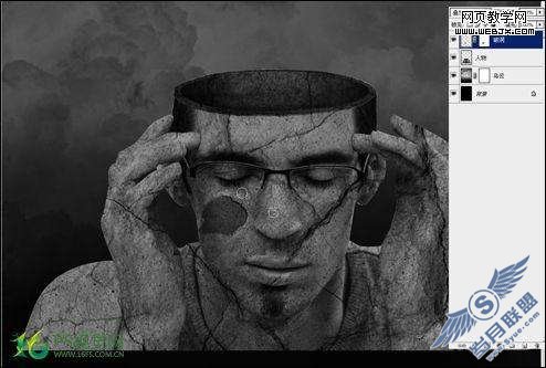Photoshop合成制作正努力思考的意境图【图】_新客网