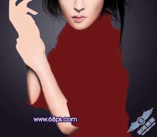 Photoshop鼠绘制作新潮美女【图】_新客网