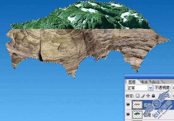 Photoshop合成在空中飘浮的陆地教程【图】_新客网