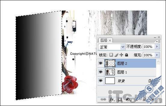Photoshop用自由变换制作图片折叠效果【图】_新客网