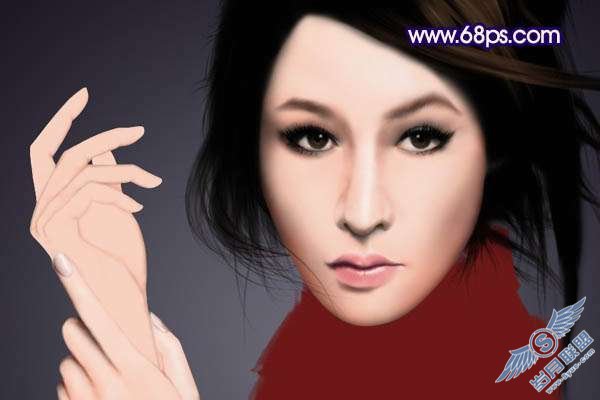 Photoshop鼠绘制作新潮美女【图】_新客网