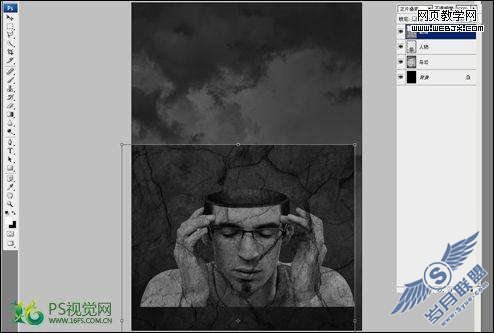 Photoshop合成制作正努力思考的意境图【图】_新客网