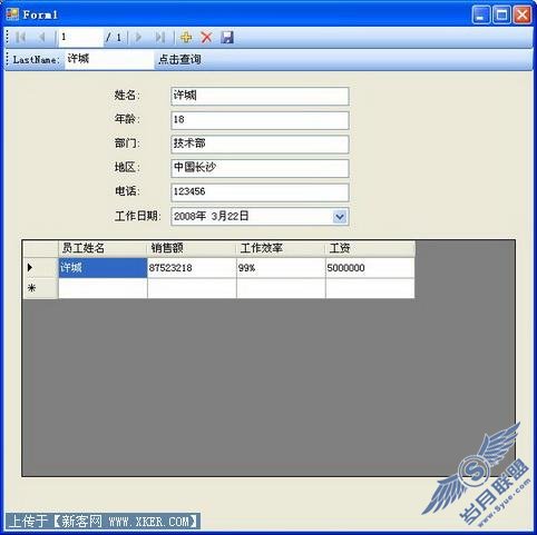 用VB.net2008编写数据查询窗体