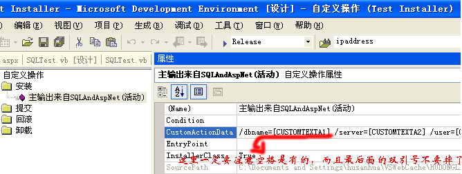 CustomActionData ����