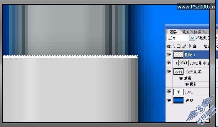 Photoshop制作反光镀铬塑料文字