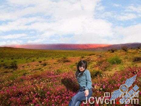 Photoshop合成美女唯美风景图