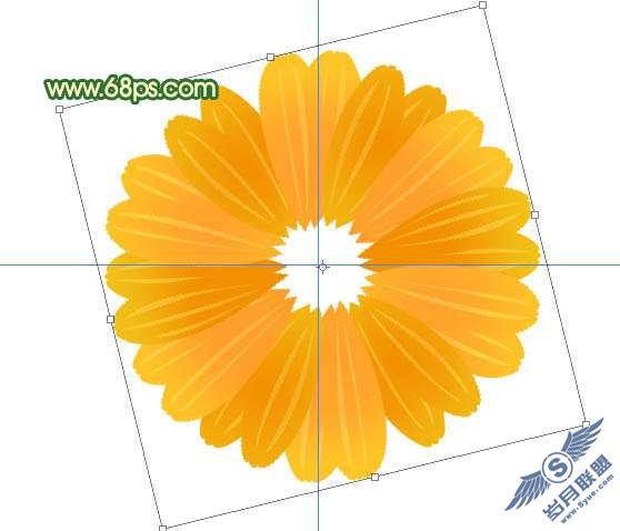 Photoshop打造艳丽的装饰藤蔓花
