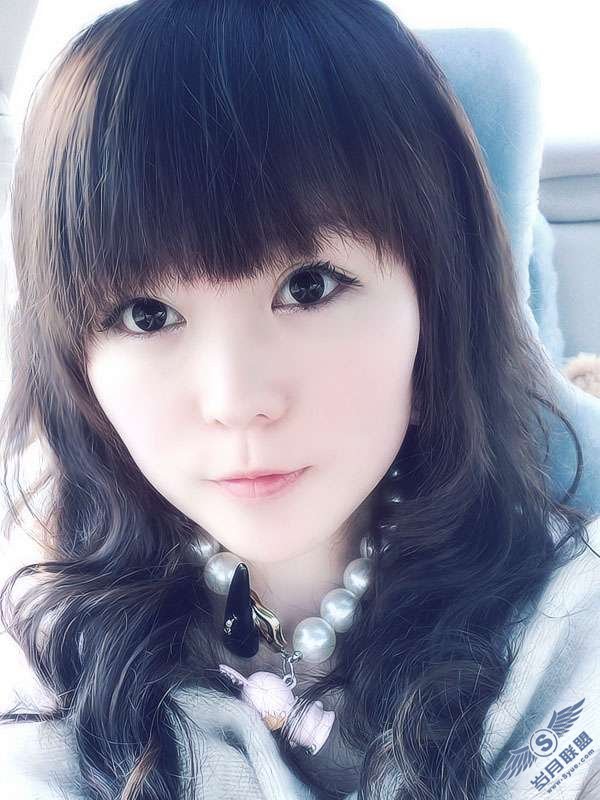 Photoshop制作蓝灰色清爽人物照片