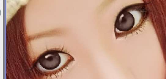 Photoshop手绘:制作MM可爱的卡通效果