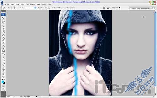Photoshop制作另类激光电流