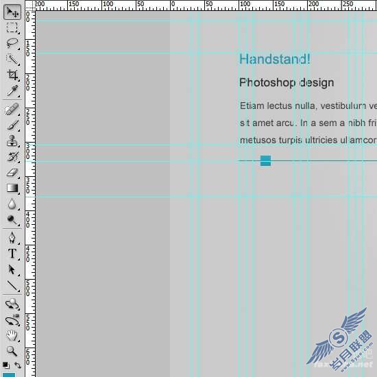 Photoshop制作简约的WordPress网页模板