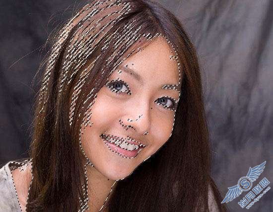 Photoshop美容:用选区美化人物脸部皮肤
