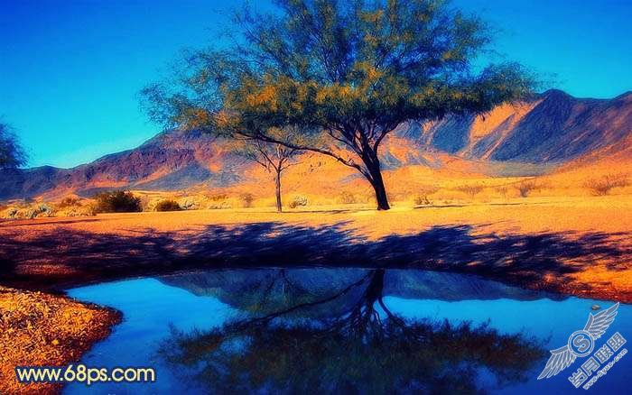 Photoshop调出风景照片绚丽的冷暖色