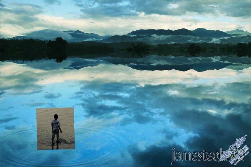 PhotoShop合成宁静的梦幻风景效果