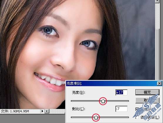 Photoshop美容:用选区美化人物脸部皮肤