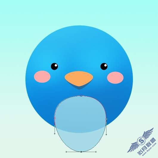 Photoshop设计制作Twitter卡通图标