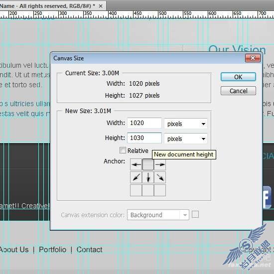 Photoshop制作简约的WordPress网页模板