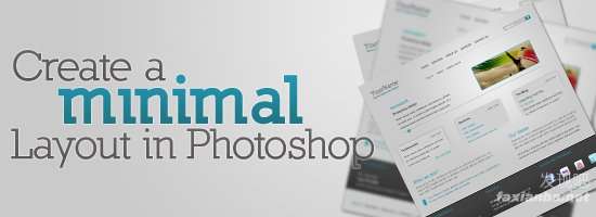 Photoshop制作简约的WordPress网页模板