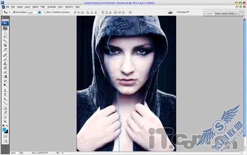 Photoshop制作另类激光电流