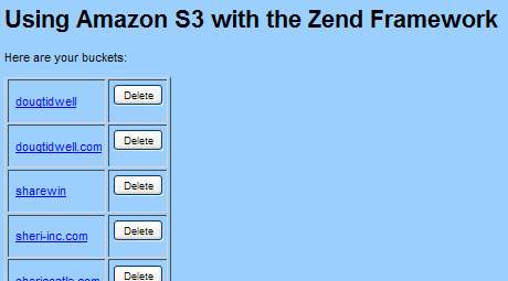 PHP实现云计算第1部分:结合使用 Amazon S3 和 Zend Framework