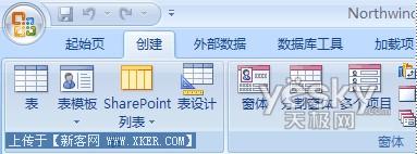 Access 2007的Ribbon功能区详解